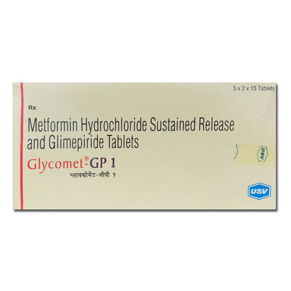 GLYCOMET GP 1mg Tablet 15s