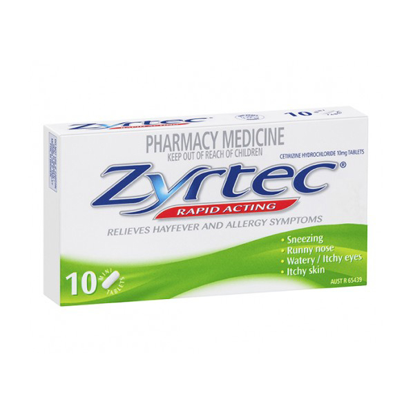 Zyrtec 10mg Tablet 10S