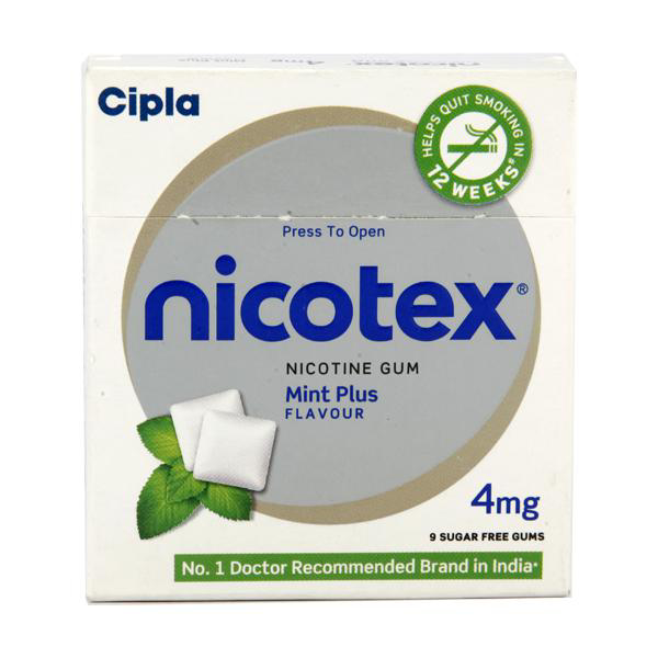 Nicotex Mint Plus Flavour 4mg Chew Gum Tablet 9S
